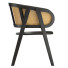 Stuhl Black Modern Wooden Rattan - artpolka