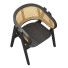 Stuhl Black Modern Wooden Rattan - artpolka
