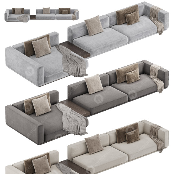 Диван Minotti Horizonte 3D модель