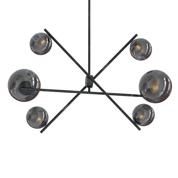Lustre Dainolite 6LT Horz modèle 3D