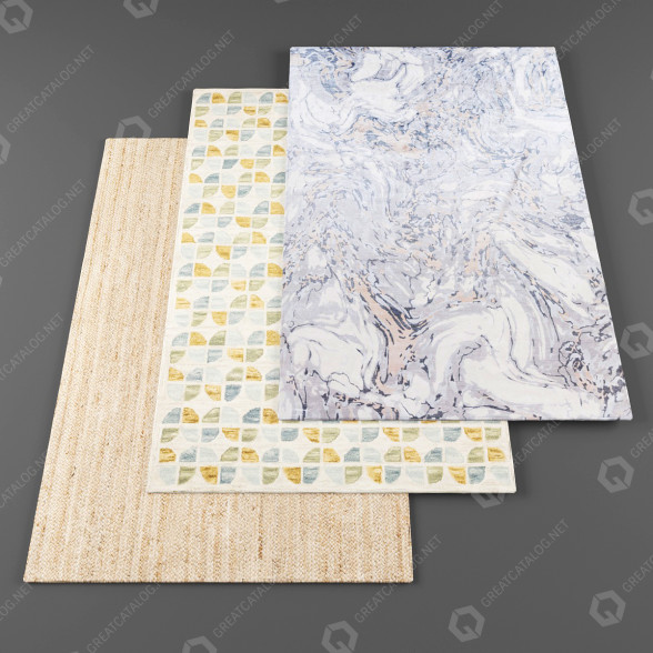 Alfombras Conjunto Modelo 3D