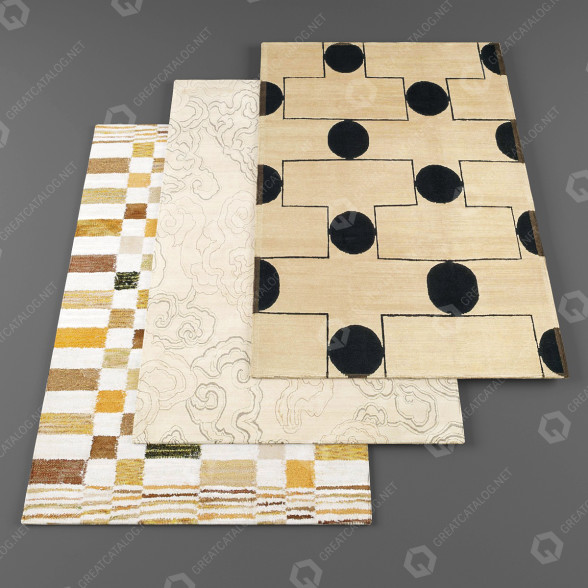 Teppiche Set 04 3D-Modell