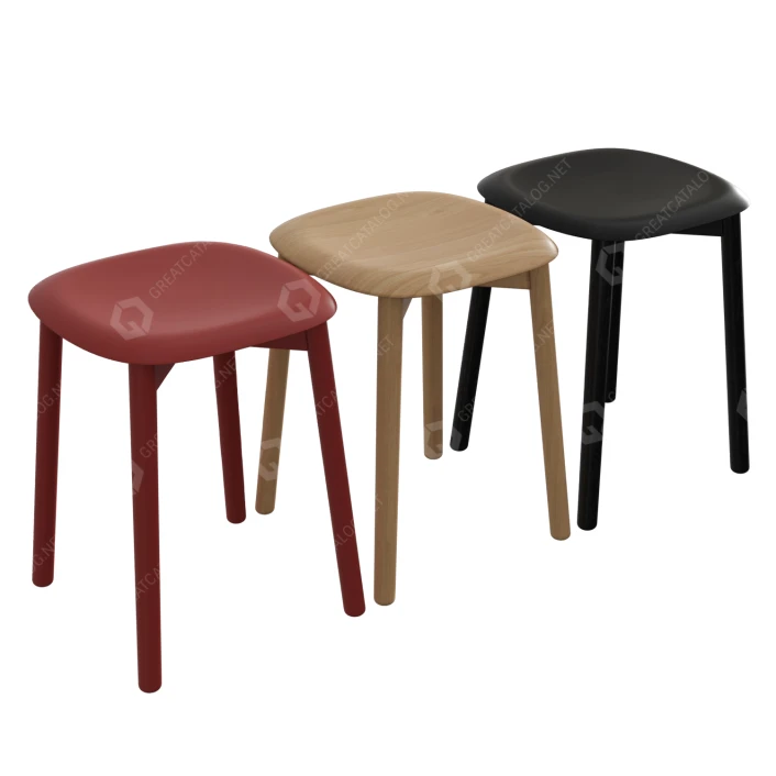 2d Plywood 72 Stool Hay Soft Edge 72 HAY Soft Edge 72 Low Stool
