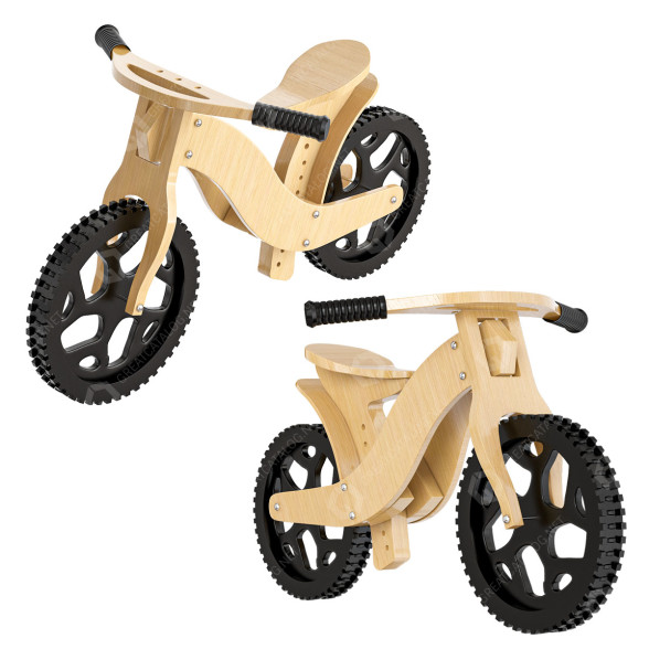 Велосипед Wooden Balance by Jolly 3D модель