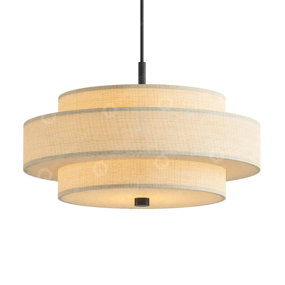 Żyrandol Paquette Shaded Drum model 3D