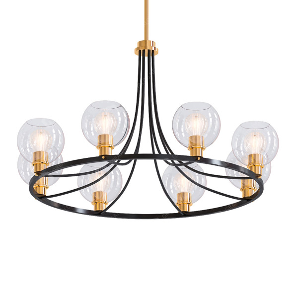 Chandelier Clarion 8 by Quorum 3D model