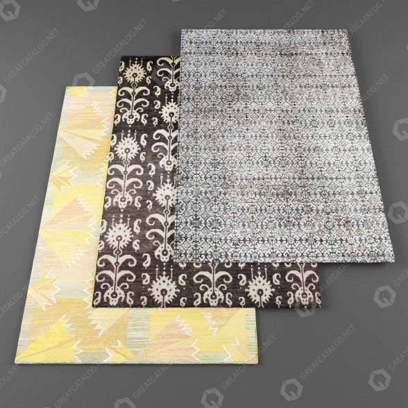 Teppiche Set 3 3D-Modell
