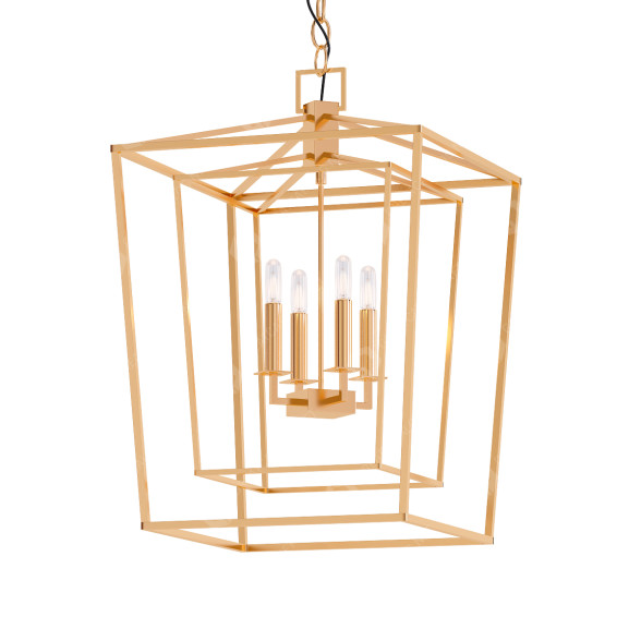 Chandelier Bellagio Brass Tall 3D model