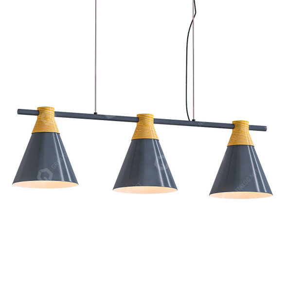 Hängeleuchte Warmly Modern Nordic Linear 3D-Modell