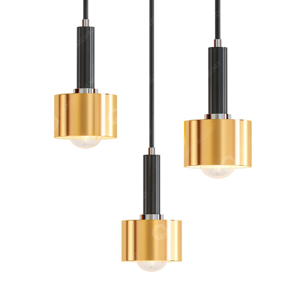 Lámpara colgante Nordic Modern Simple Copper Modelo 3D
