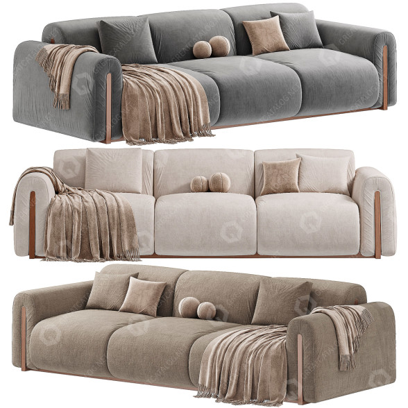 Диван Natuzzi Colle 3D модель