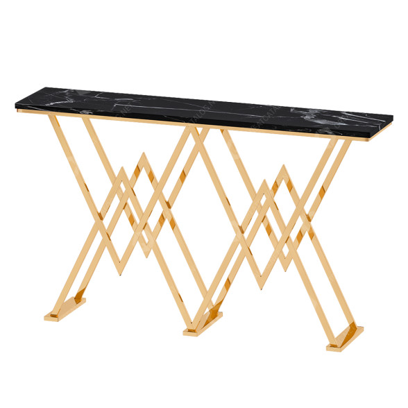 Консоль Modern Black Narrow Console Table 3D модель