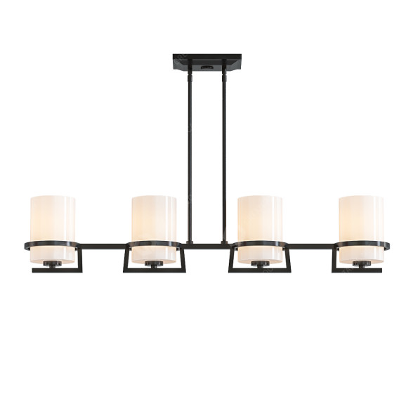 Pendant Lamp Forte Lighting Transitional 4 Light 3D model
