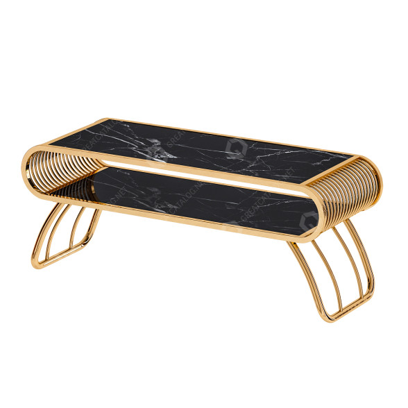 Stolik kawowy Black Modern Marble model 3D
