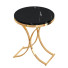 Kaffeetisch Homary Round Black Marble X-Base - SH.X