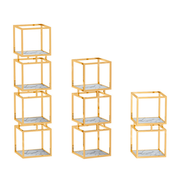 Полиці Narrow Gold Metal 3D модель