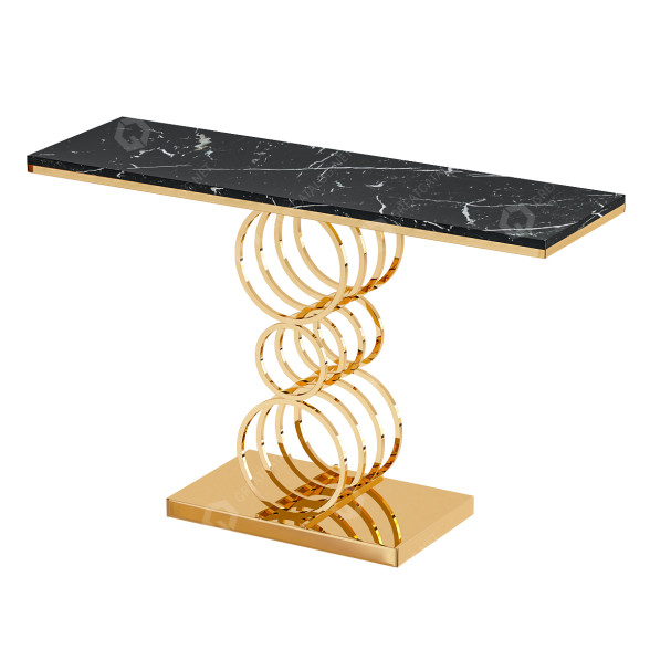 Mesa consola Homary Black Narrow Modelo 3D