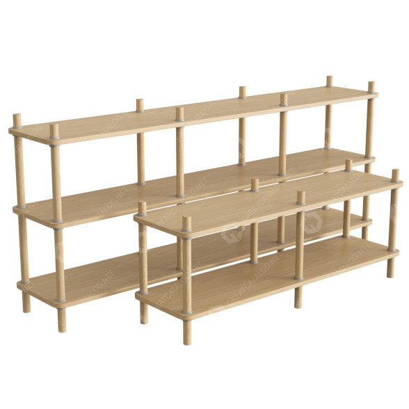 Полиці Normann Copenhagen Jam Bookcase 3D модель