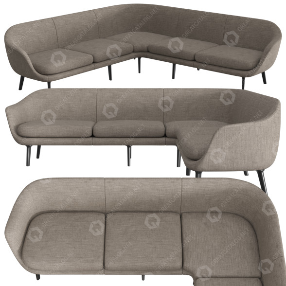 Диван Normann Copenhagen Sum 4 Seater 3D модель