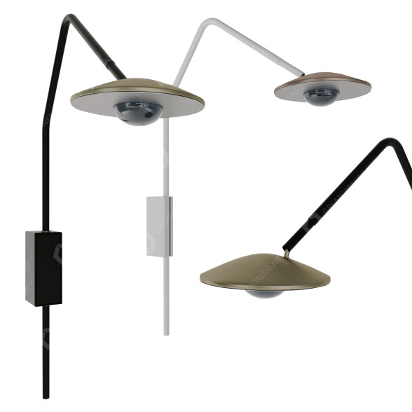 Wandleuchte Millelumen Rising L 3D-Modell