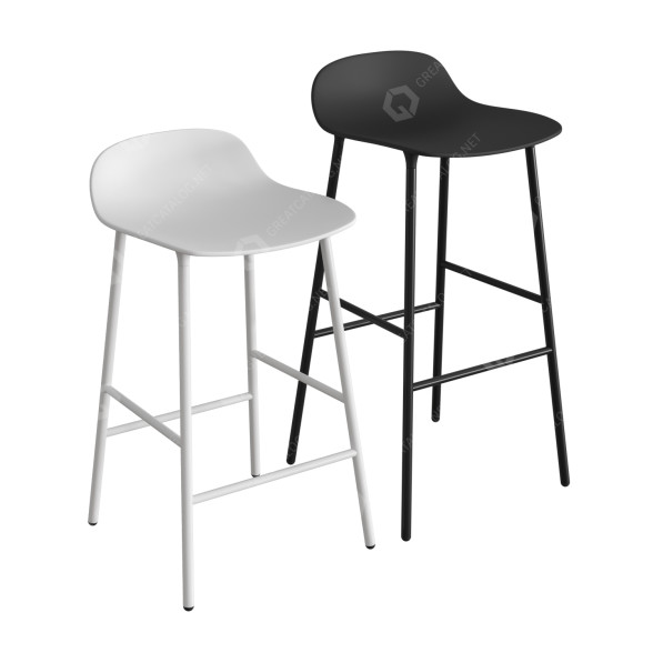 Барні стільці Normann Copenhagen Form Steel 3D модель