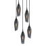 Hängeleuchte Franklite Taper 5 Light Spreader Smoked - SH.X