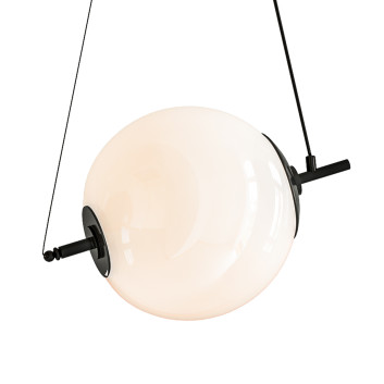 Підвісний світильник Lamps Plus Wide Anodized Black Globe