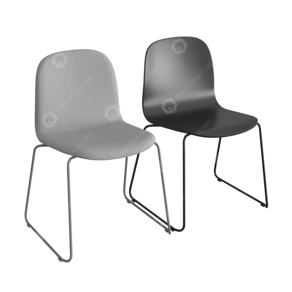 Chair Muuto Visu Sled Base 3D model
