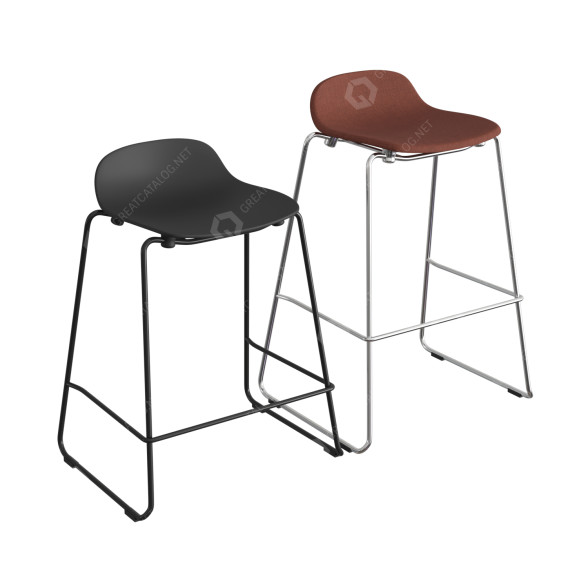 Hokery barowe Normann Copenhagen Form Stacking model 3D