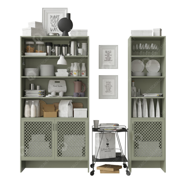 Komody i dekoracje Kitchen Set 03 model 3D