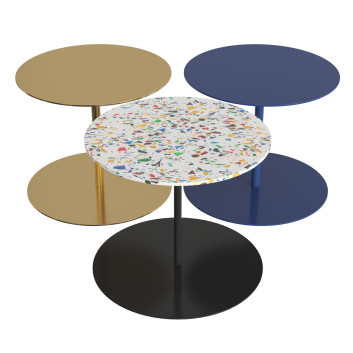 Журнальний столик Cappellini Gong Lux Terrazzo
