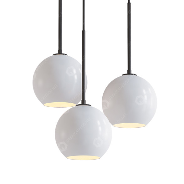 Kronleuchter West Elm Sculptural 3 3D-Modell