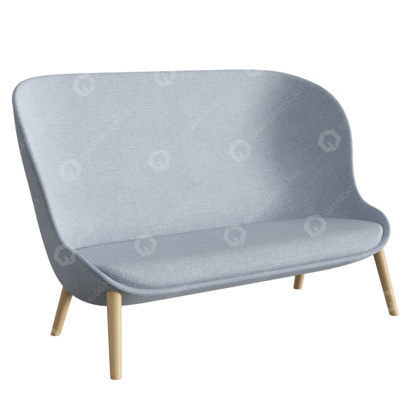 Диван Normann Copenhagen Hyg Oak 3D модель