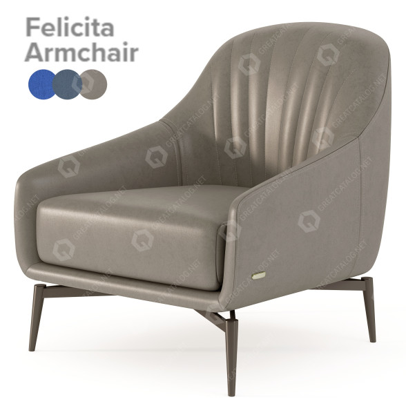 Sillón Natuzzi Felicita Modelo 3D