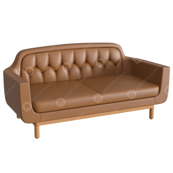 Диван Normann Copenhagen Onkel 2 Seater 3D модель