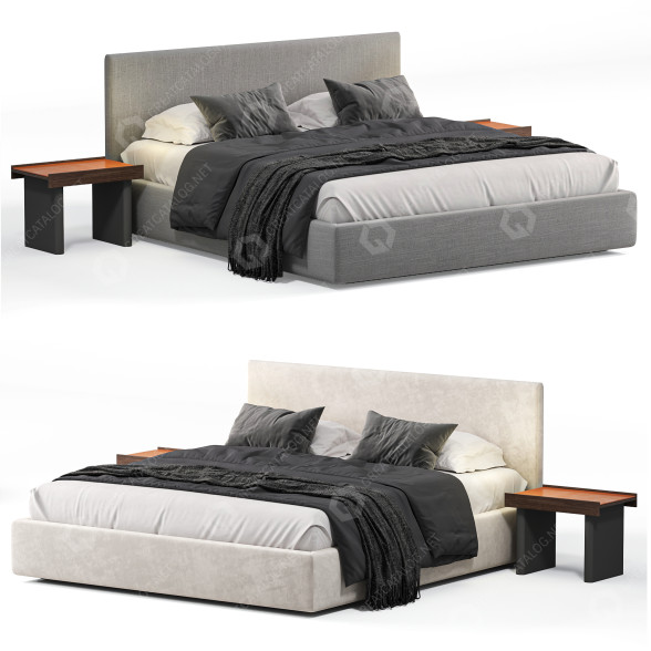 Bed and Bedside Tables Joquer Ivy 3D model