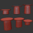 Журнальные столики Hommes Studio Fifih Set - Sanik well