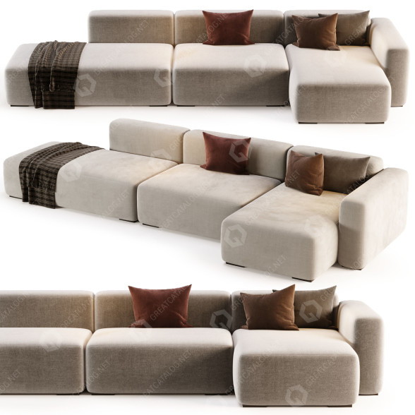 Sofa Hay Mags Soft model 3D