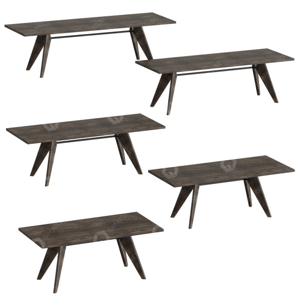 Mesas Vitra S.A.M. Bois Modelo 3D