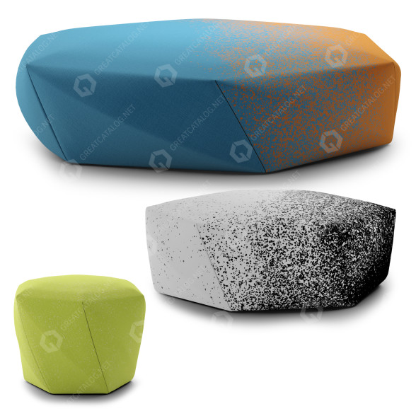 Пуфи Moroso Brook 3D модель