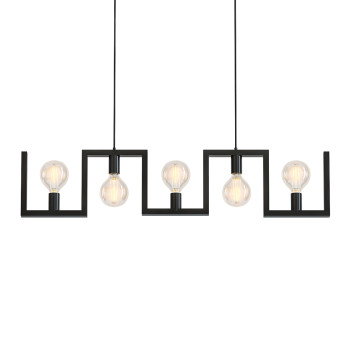Hängeleuchte Fabio 5 Light black 3D-Modell