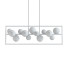 Підвісний світильник Dainolite 13LT Halgn Horiz MB & VB w/Champagne Glass - SH.X