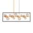 Підвісний світильник Dainolite 13LT Halgn Horiz MB & VB w/Champagne Glass - SH.X