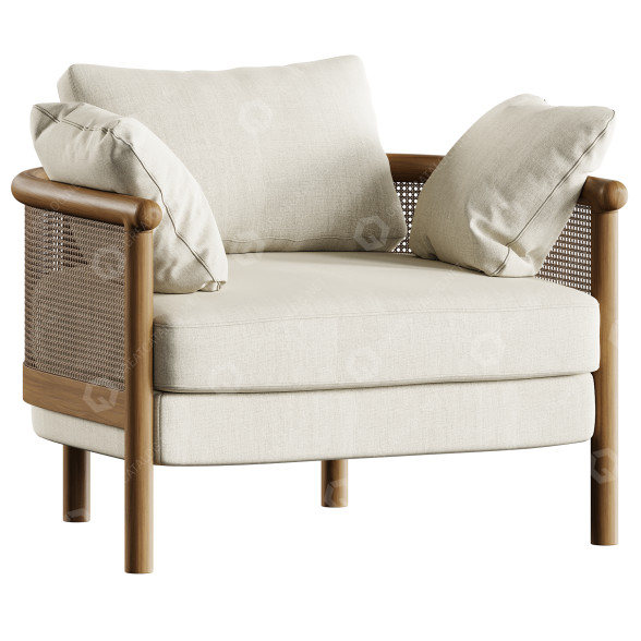 Sessel Soho Home Sydney Cane 3D-Modell