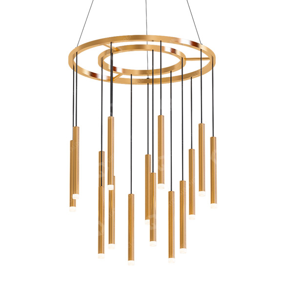 Lampe suspendue Lighting Styles Tubular Suspended LED modèle 3D