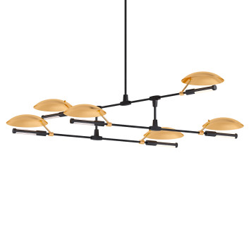 Żyrandol Branching Copper Disc DB Model 3D