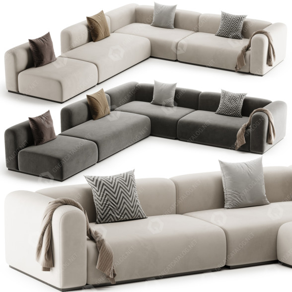 Sofa Braid Mahe 3D-Modell