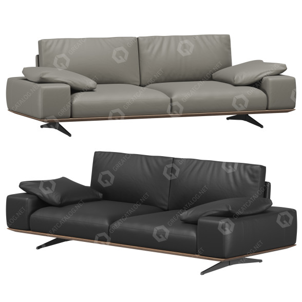 Canapé Modloft Carlisle modèle 3D