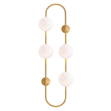 Бра Homary Globe Wall Sconce White Glass