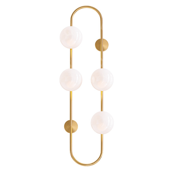 Бра Homary Globe Wall Sconce White Glass 3D модель